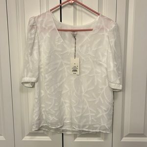 A new day blouse. White pattern